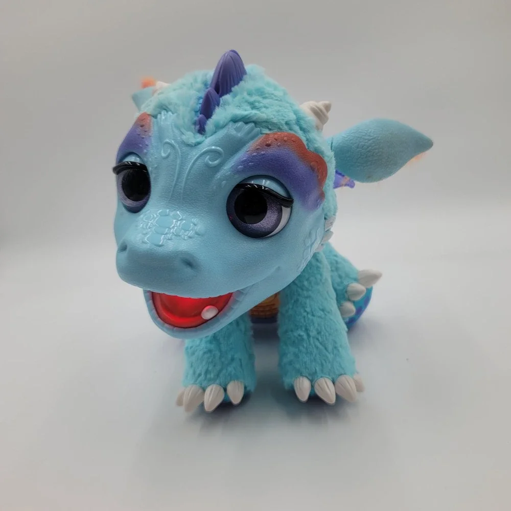 FurReal Friends‎ Torch My Blazin Dragon Interactive Plush Toy Blue B5142 Hasbro